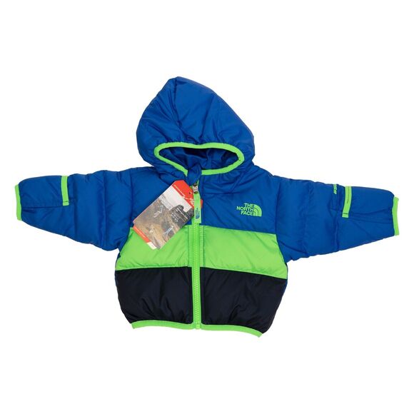 The North Face Boy Reversible Moondoggy Down Jacket Blue Size 0-3 M